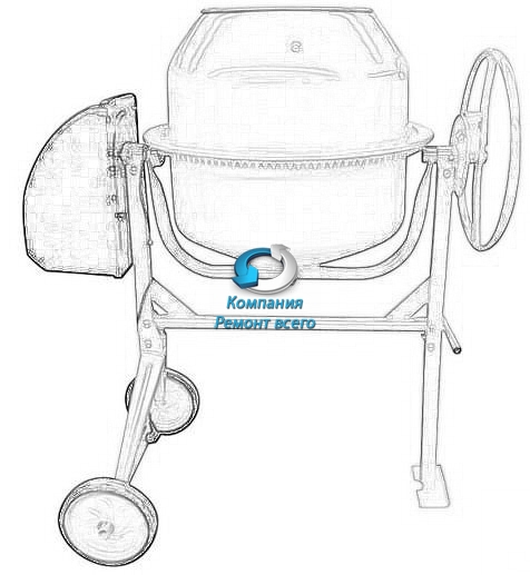 Выполненная работа по ремонту бетономешалок в Киеве