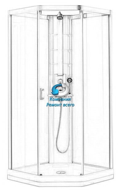 Установка душевой кабины