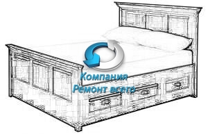 Выполненная работа по ремонту кроватей в Киеве